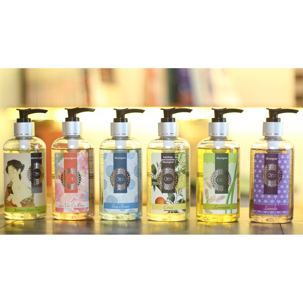 Dầu gội Ngừa rụng tóc dành cho tóc dầu Lemongrass Om Fountain tinh dầu sả chanh