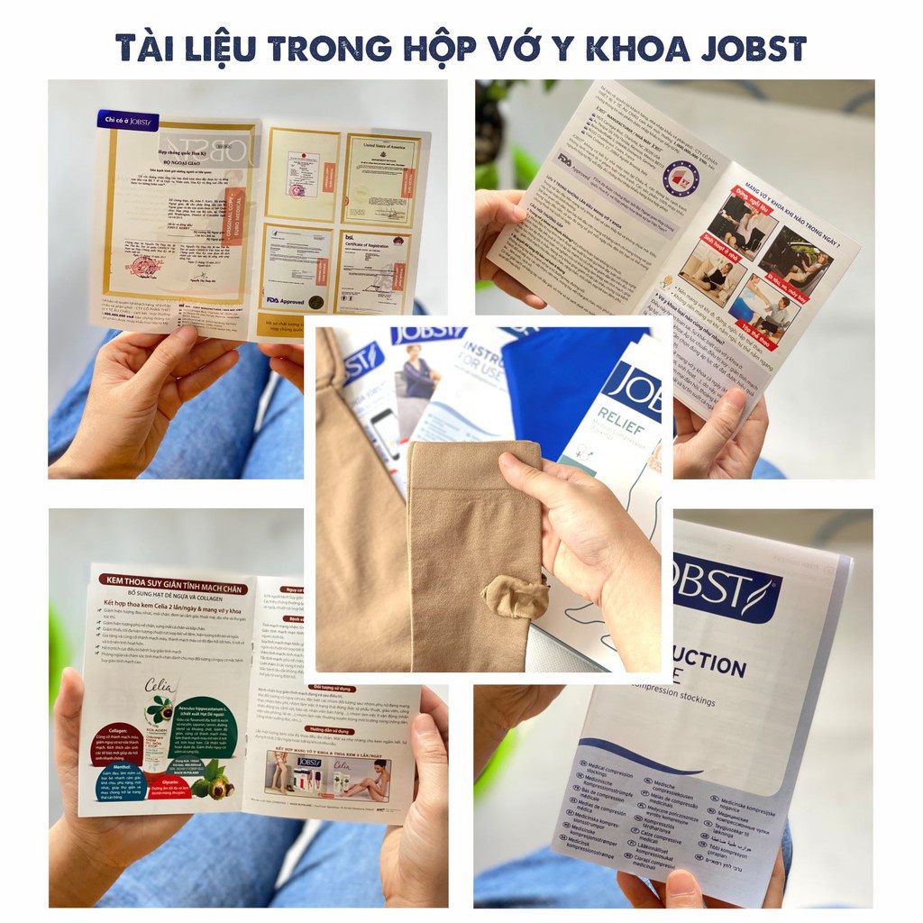 ✅ [THẬT - CHÍNH HÃNG] Vớ Suy Giãn Tĩnh Mạch (Tất Y Khoa)- JOBST Relief, 100% USA -VT0041 | Y Tế Vạn Thành