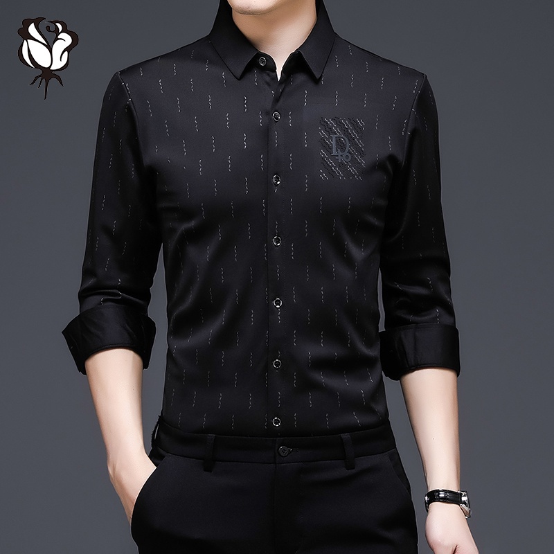 Áo Sơ Mi Tay Dài Kẻ Sọc Caro 3 Màu Sắc Phong Cách Hàn Quốc Cho Nam