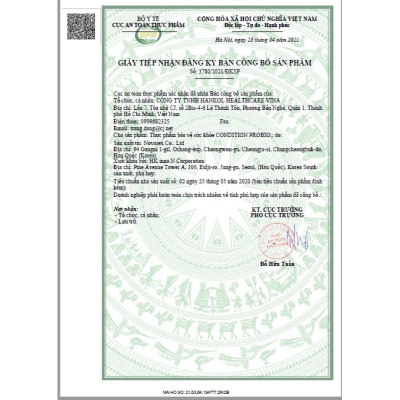 ✅ Men vi sinh CONDITION PROBIO với 9 chủng vi sinh vật có lợi giúp tăng cường tiêu hoá