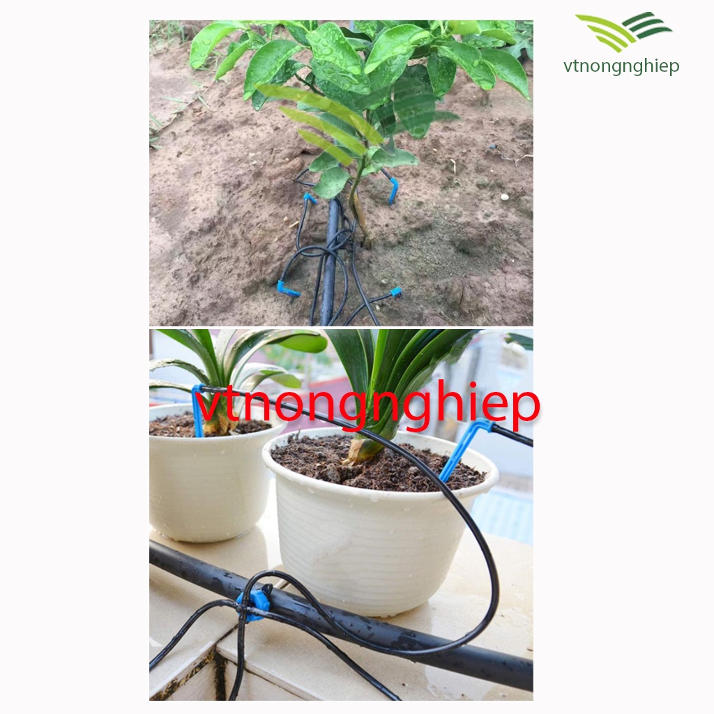 Co nối ống LDPE 16mm, 20mm, 25mm, dùng trong hệ thống tưới tự động, tưới nhỏ giọt, tưới gốc cây ăn trái