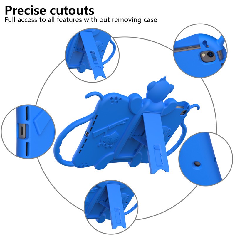 Hoạt Hình Ốp Máy Tính Bảng Silicon Mềm An Toàn Chống Sốc Cho Trẻ Em Ipad 9.7 2017 2018 Air 2 Pro 9.7 Mini 4 5