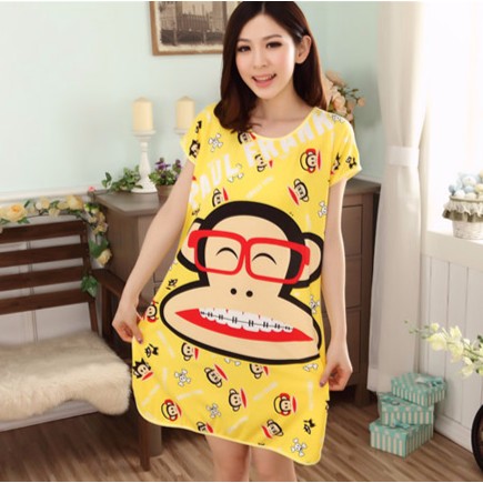 Kiểu Đồ Mặc Ở Nhà Dễ Thương Khỉ Vàng MS572