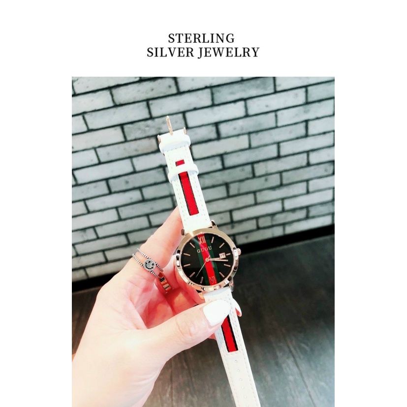 Đồng hồ Nữ GUCCI Size 34mm, mặt tròn, dây da bền màu