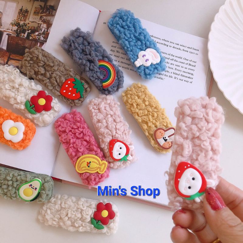 Set 8 kẹp lông xoắn dán hình xinh ♥