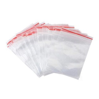 [500gr]túi zip viền đỏ size 6x8