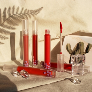 Mousse trà sữa OMGA khóa màu son nhung nhiều màu dưỡng ẩm không thấm nước trang điểm lâu trôi son bóng son môi dưỡng ẩm