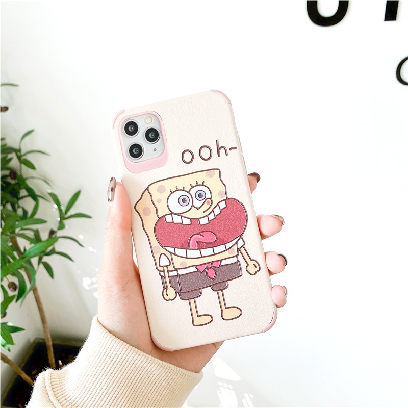 Ốp lưng iphone Bob & Patrick da viền chống va đập 5/5s/6/6plus/6s/6splus/7/7plus/8/8plus/x/xs/11/12/pro/max/plus/promax