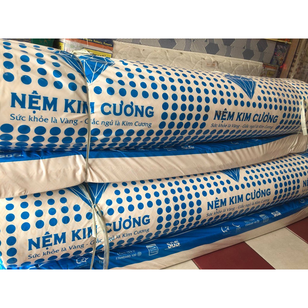 Nệm Cao Su Kim Cương Happy Gold 15f,17f, Bảo Hành 12 năm, Freeship HCM