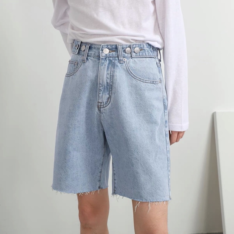quần short jeans nam tưa lai quần jeans nam ngắn