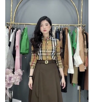 Chân váy xòe Quảng Châu cao cấp _ Chân váy công sở đai chữ G