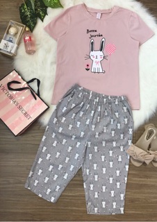 [ Đẹp - Độc- Lạ] Bộ cotton thỏ siêu xinh