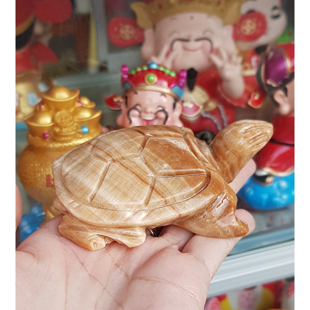 Cụ Rùa bằng đá tự nhiên size 8cm