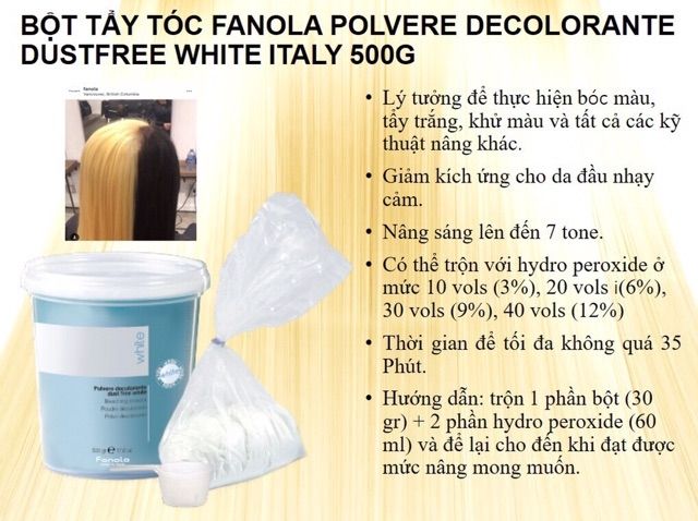 Set 70g bột tẩy tóc cao cấp + oxy+ mũ trùm