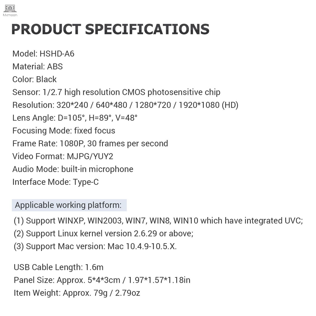 Webcam Cổng Usb Kkmoon 1080p Chất Lượng Cao | BigBuy360 - bigbuy360.vn
