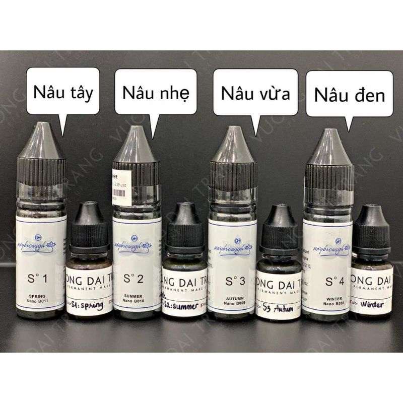 Mực phun xăm GH Chai chiết 6ml giá rẻ nhất thị trường