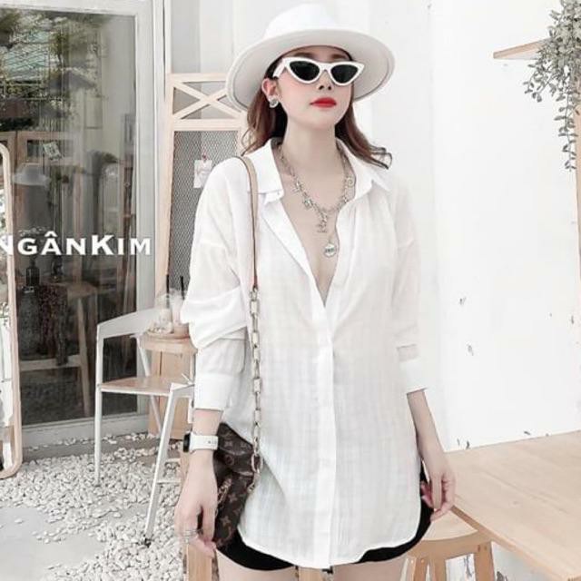 BÁN SỈ SƠ MI ĐŨI OVERSIZE 4 MÀU