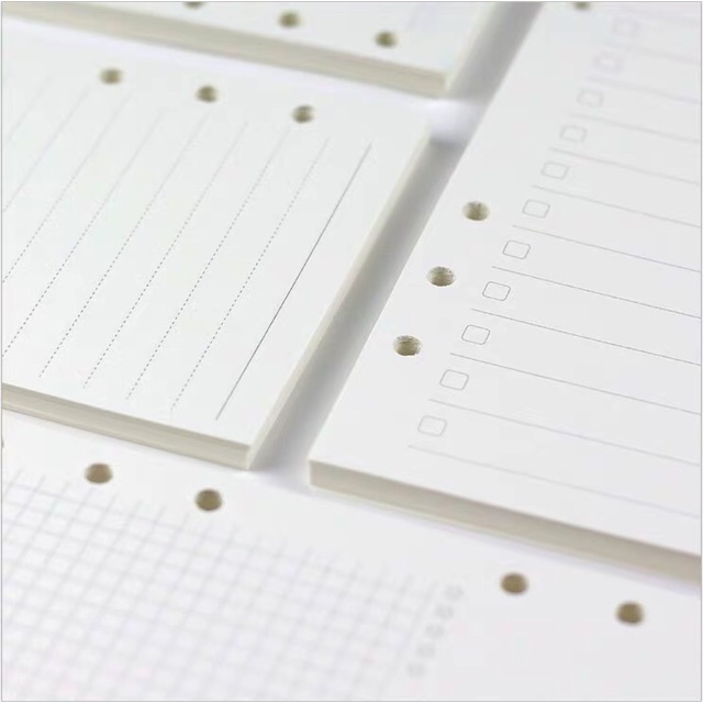 Giấy A6, A5 refill sổ còng/ sổ planner/ bullet journal.