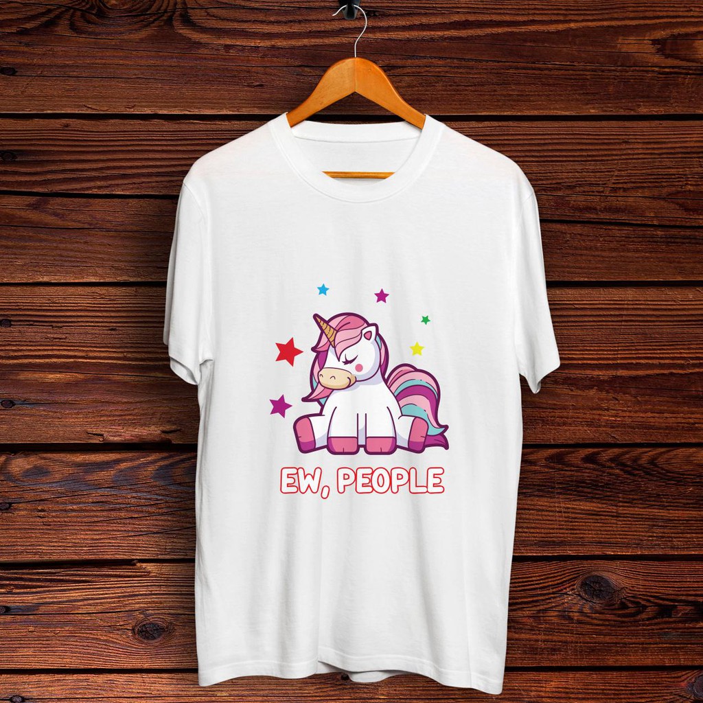 ÁO THUN AOMIVN EW PEOPLE Sad Introvert Unicorn-01TS0_11TAY LỠ CÁ TÍNH PHÔNG IN PHONG CÁCH HÀN QUỐC AOMI DU LỊCH