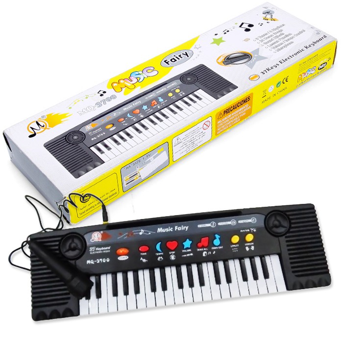 Đồ chơi cho bé Cây đàn PIANO MQ-3700 có Micro tặng 5 móc dán