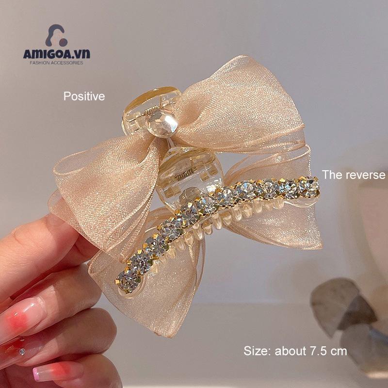 ✨✨Kẹp Tóc Nơ Hai Mặt Cố Định Tóc Dành Cho Trẻ Em