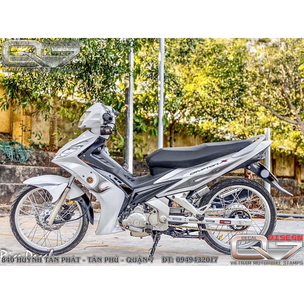 TEM RỜI EXCITER 2010 LỬA - XE TRẮNG