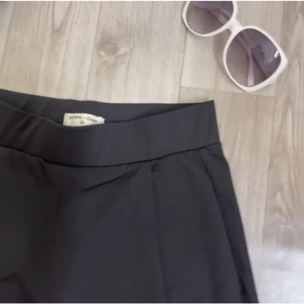 Quần short ngố nữ lưng thun cạp cao chất vải Umi hàn co giãn