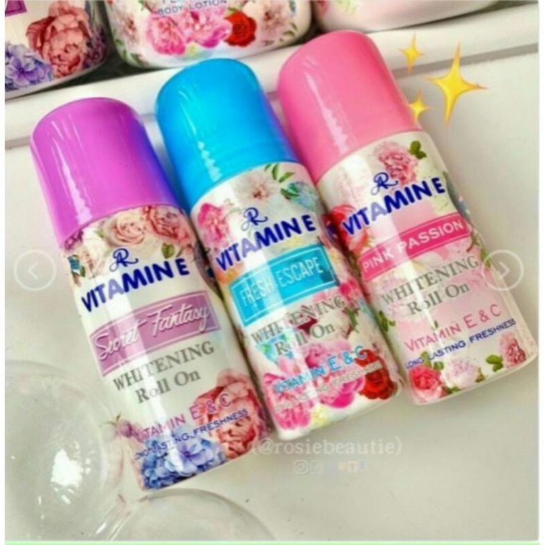 Lăn khử mùi hương nước hoa Vitamin E Whitening Thái Lan