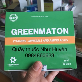 Viên uống bổ xung vitamin và khoáng chất cho cơ thể GREENMATON