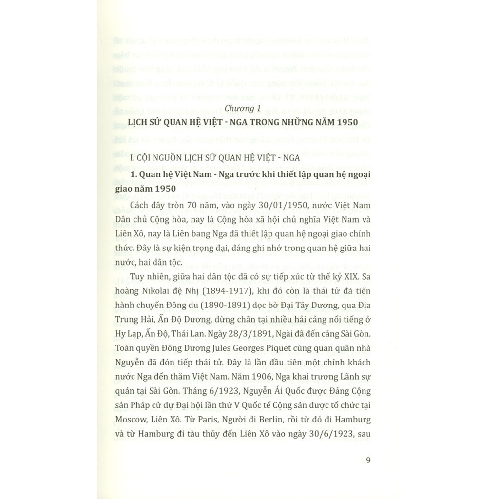 Sách - 70 Năm Quan Hệ Việt - Nga Và Đôi Điều Về Nước Nga (Sách Tham Khảo) | BigBuy360 - bigbuy360.vn