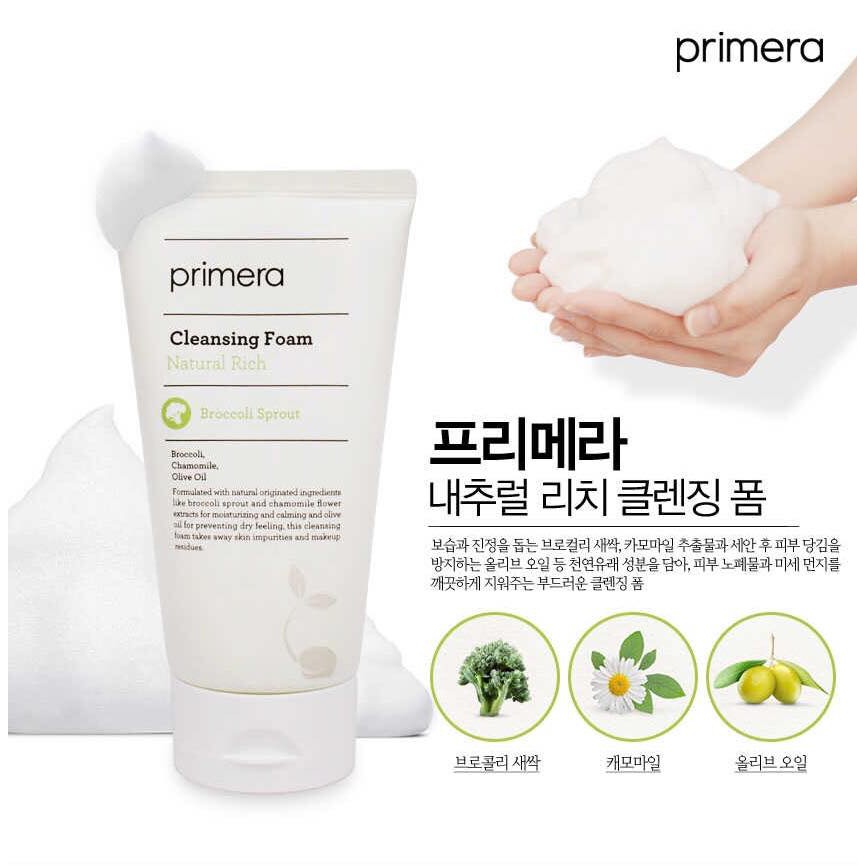Sữa Rửa Mặt Primera Cleansing Foam Natural Rich  Dành Cho Da Nhạy Cảm