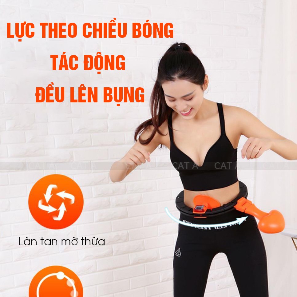 💥CHÍNH HÃNG💥 VÒNG LẮC EO HULA TRÁI TIM, giúp vòng eo thon gọn, điều hòa nhịp tim - Sử dụng dễ dàng - tiện lợi