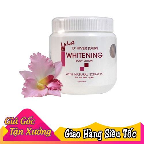 Kem dưỡng trắng da Velvet D'HIVER JOURS WHITENING BODY LOTION 350g