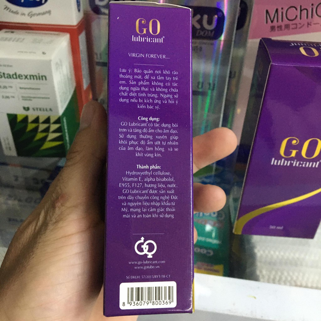 Go Lubricant, Gel bôi trơn cao cấp, Làm hồng và se khít giúp hết khô rát