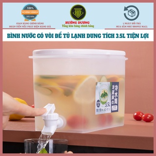 [7 NGÀY LỖI ĐỔI] Bình Nước Có Vòi Để Tủ Lạnh tiện dụng Nước Trái Cây Để Tủ Lạnh Có Vòi