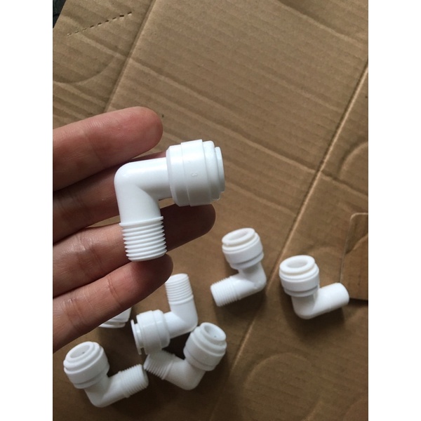 Cút Nối Góc Ren 13 Dây 10mm - Dùng Trong Các Cốc Lọc