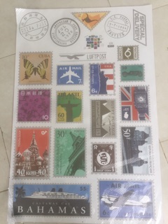 Decal dán tường tem Bahamas