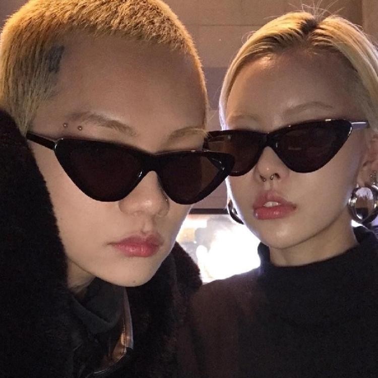 Kính Mát Mắt Mèo Phong Cách Retro Thời Trang Cho Nữ