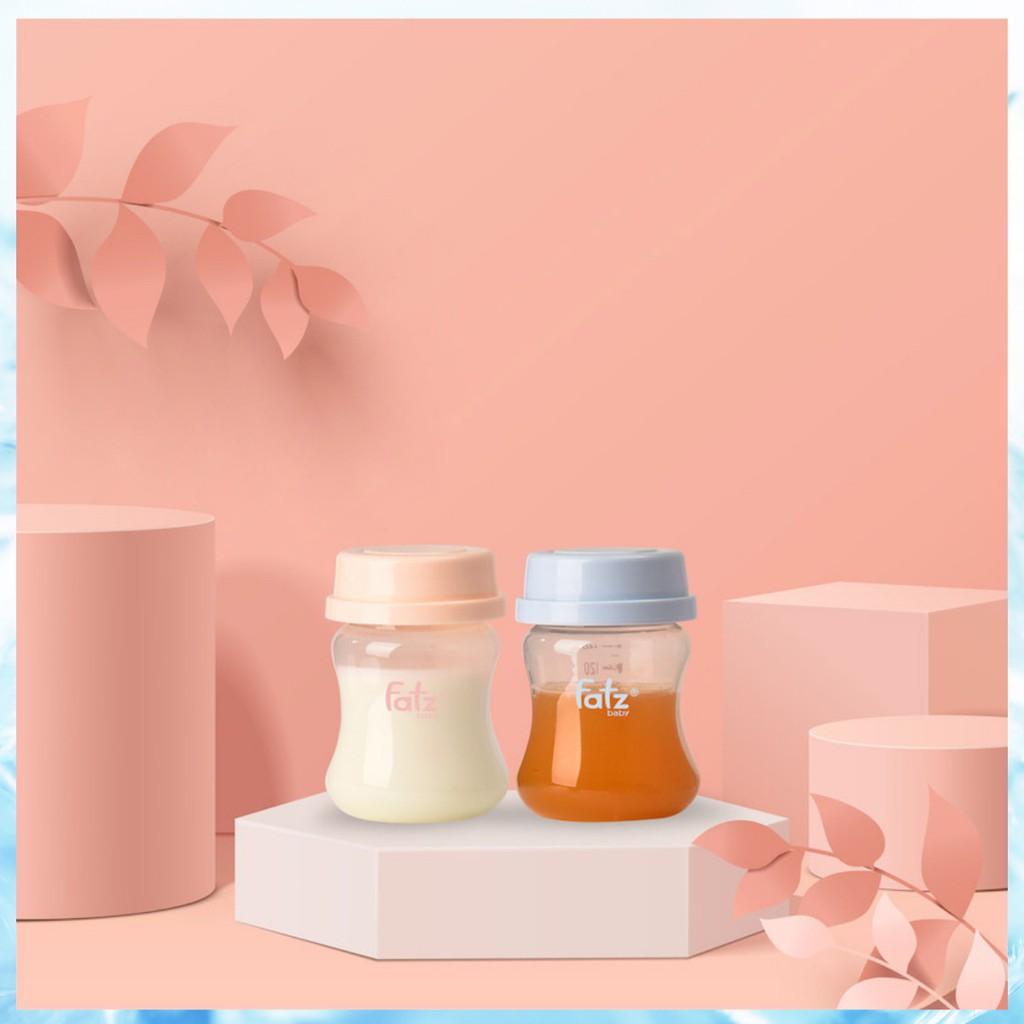 Bộ 3 Bình trữ sữa 140ml Fatz Baby (vừa máy vắt Spetra, Avent, Fatzbaby)