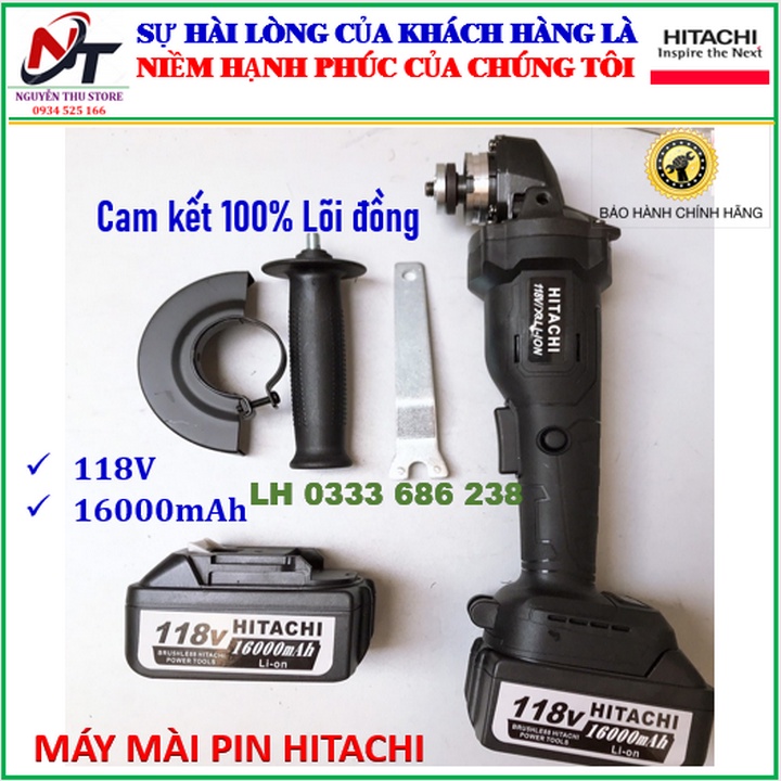 Máy mài pin Hitachi 118V