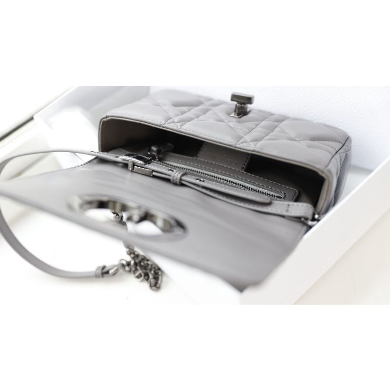 Túi xách nữ D.I CARO bản khóa đen da thật 100%da lì 3 màu đẹp dã man fullbox nam châm nguyên seal