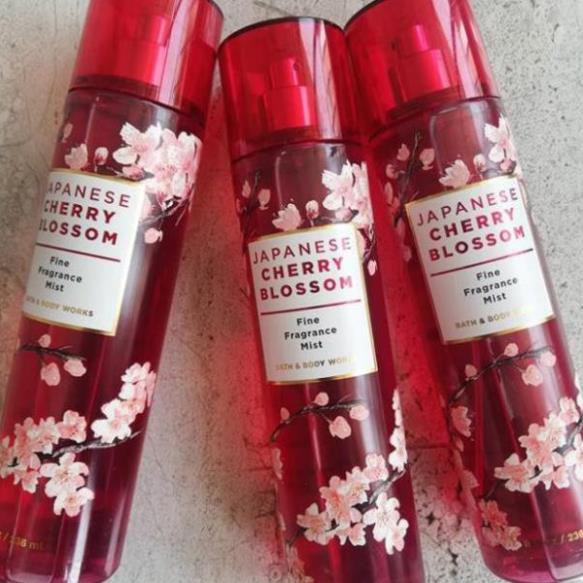 Xịt thơm toàn thân Bath & Body Works Japanese Cherry Blossom 236ml - Body Mist STORE