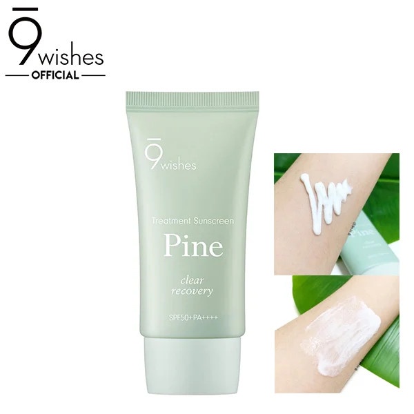 Kem Chống Nắng Bảo Vệ Da, Chống Lão Hoá Và Phục Hồi Da 9 Wishes Pine Treatment Sunscreen SPF50+ PA++++ 50ml