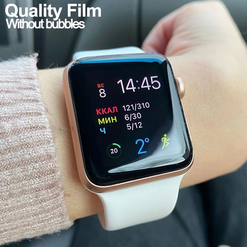 [tặng 1 miếng TPU khi mua 2 miếng 3D] Dán Cường Lực Dẻo APPLE WATCH 3D Full Màn - Bảo Vệ Full Màn Hình Size 40/44MM