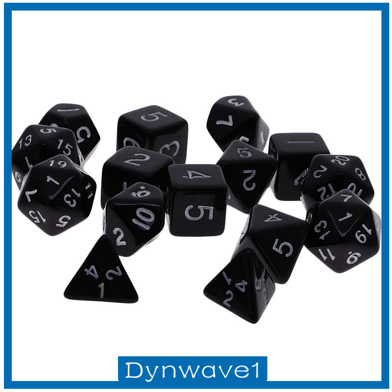 Xúc Xắc Acrylic 4-20 Mặt Rpg D4-D20 1) Kèm Túi Đựng Hiệu Dynwave1