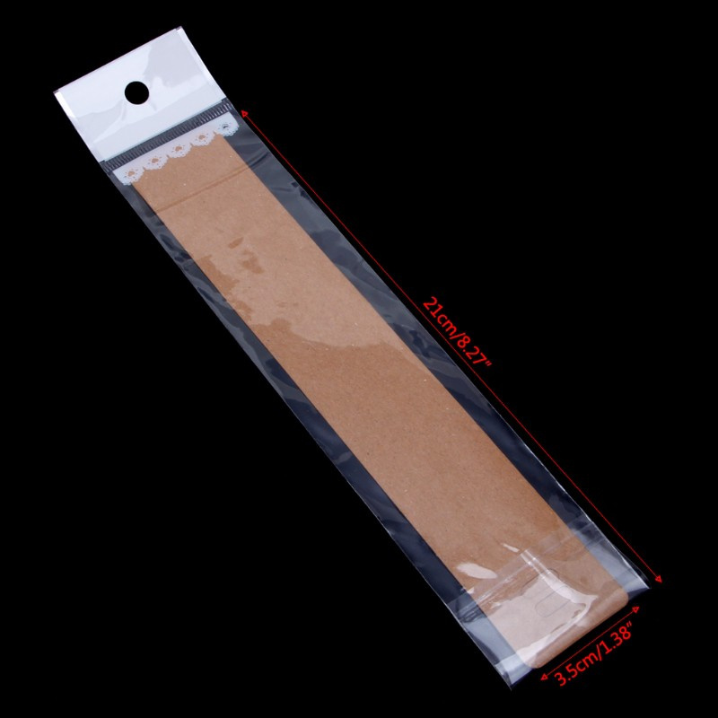 Set 100 Giá Đỡ Trưng Bày Trang Sức Bằng Giấy Kraft Có Dây Treo Tiện Dụng