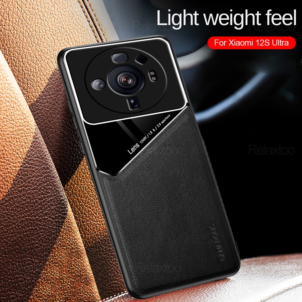 Ốp Điện Thoại Da Từ Tính Bảo Vệ Camera Cho Xiaomi 12S Ultra Pro Xiaomi Mi 12 Lite 12x Pro