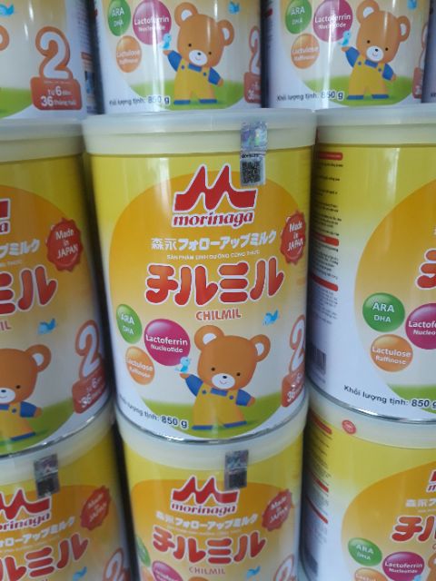 Sữa Morinaga số 2 850g tách đai date T11/2022 hàng nhập khẩu chính hãng