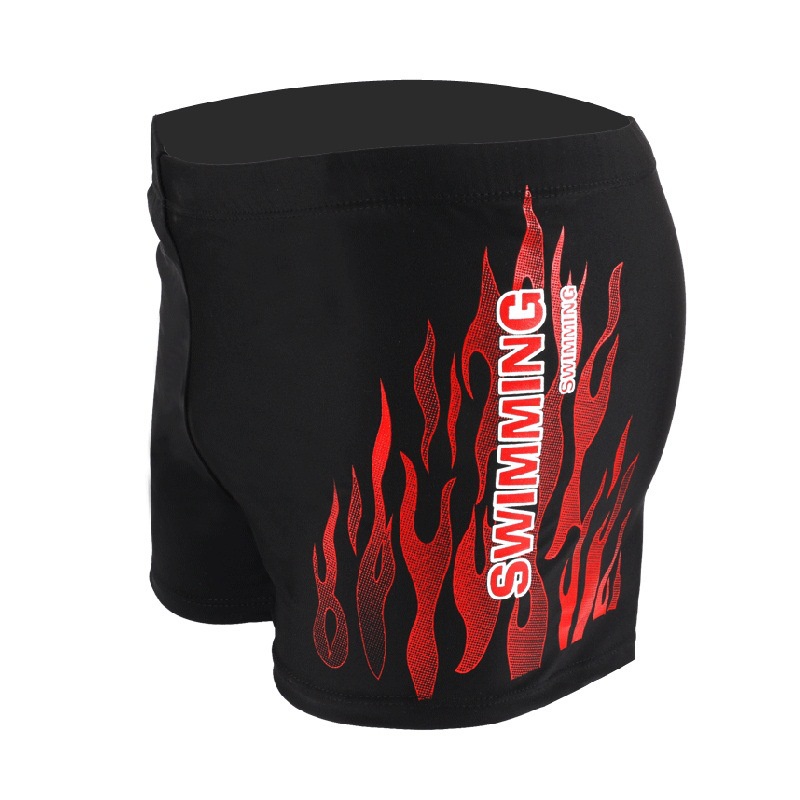 Quần bơi lưng cao họa tiết ngọn lửa thời trang cho nam | BigBuy360 - bigbuy360.vn
