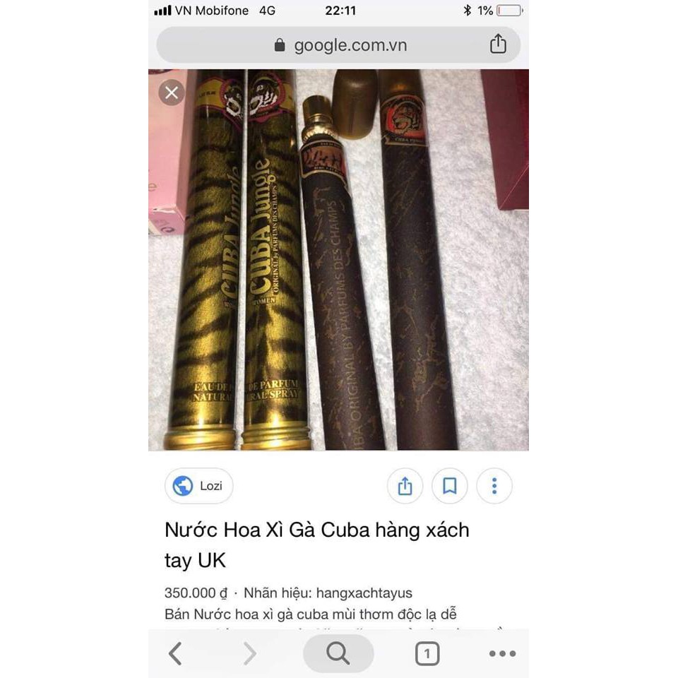 Nước hoa ciga Cuba